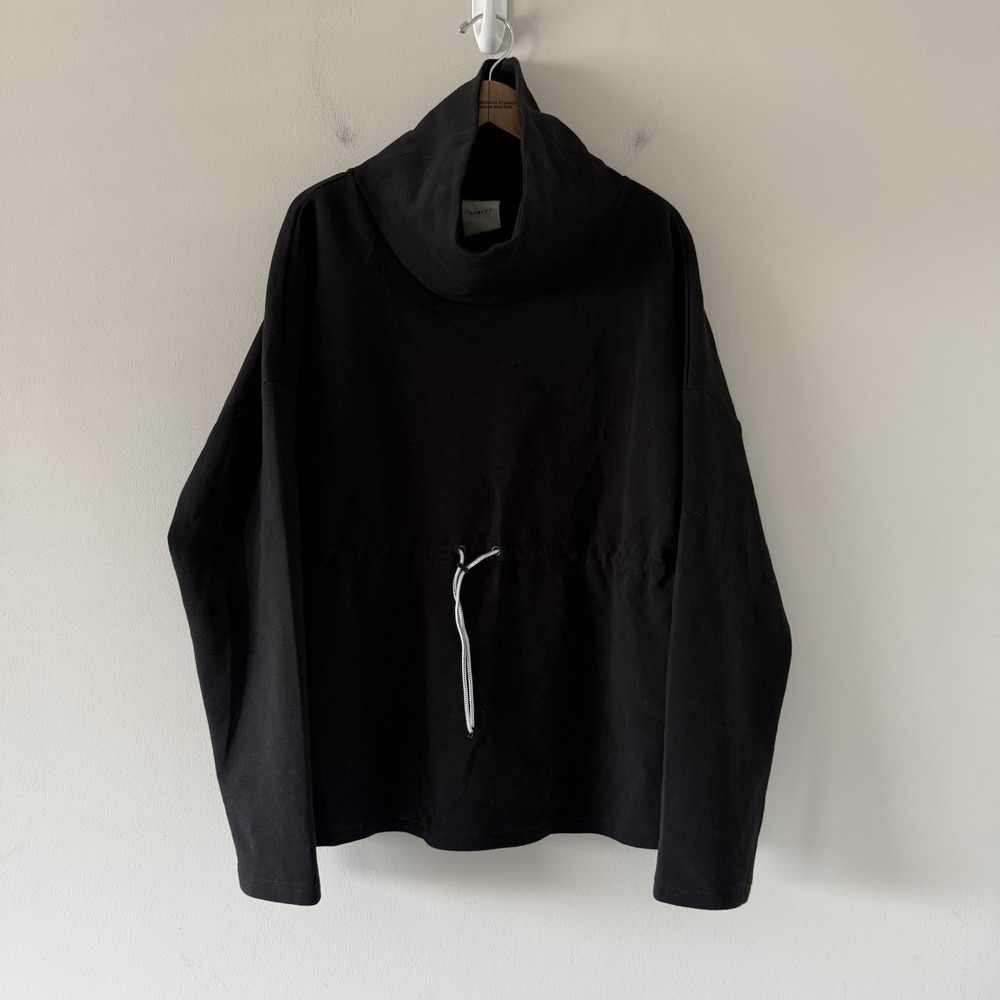 Varley Barton Funnel Neck Sweat Shirt Small Cinch Waist Oversized Minimalist